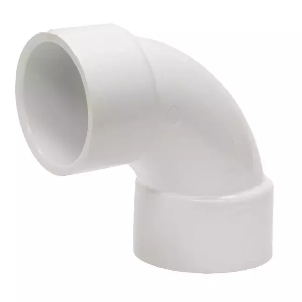 1.5" Schedule 40 PVC 90 Degree Sweep Elbow - Slip x Slip
