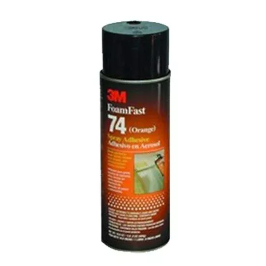 1 QT 3M ORANGE #74 SPRAY ADHESIVE FOAM FAST