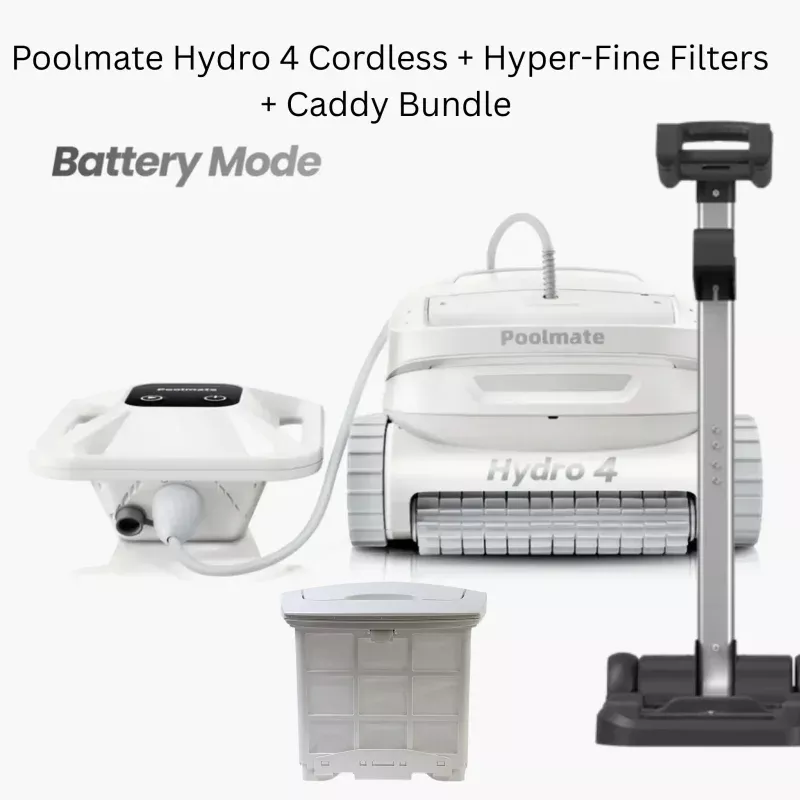 (2025) Poolmate Hydro 4 Cordless Robotic Pool Cleaner (Wifi) Bundle Package