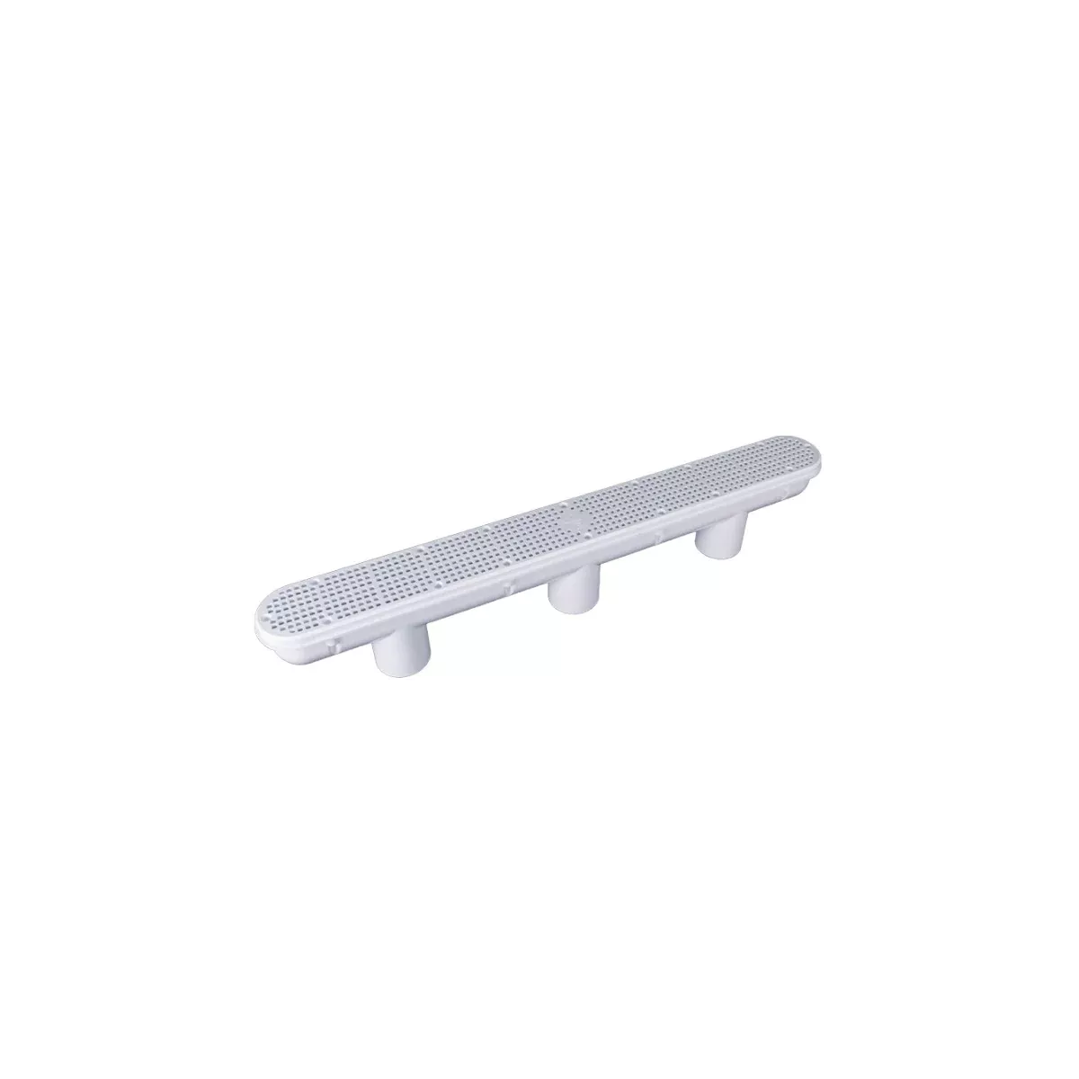 32" Channel Drain W/ Body - White