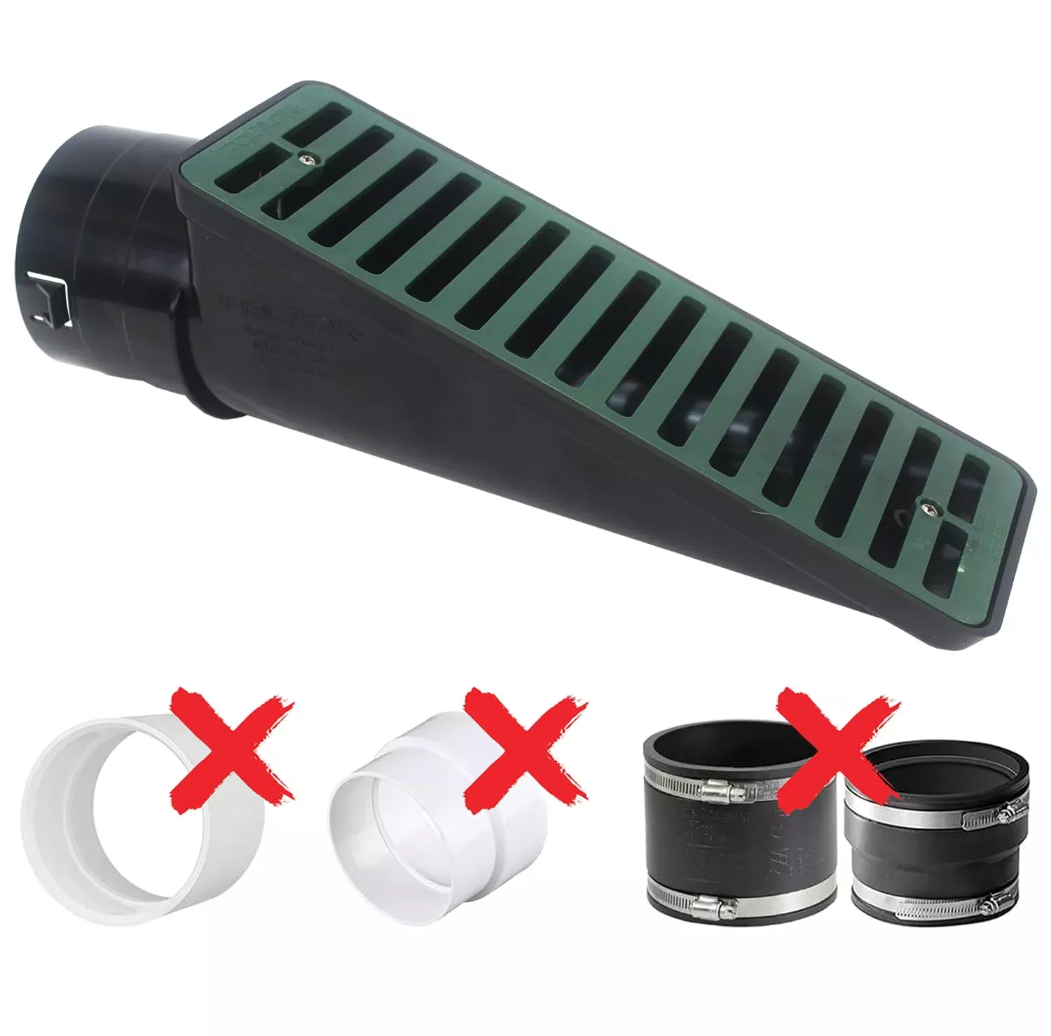 4-in-1 Slope Drain/Miter Drain (for 4" SCH 40, 4" SDR 35, and 4" corrugated and 3" corrugated pipe) by Polylok