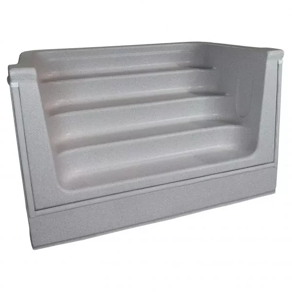 6' Straight Front Square Back Bullnose Step Granite