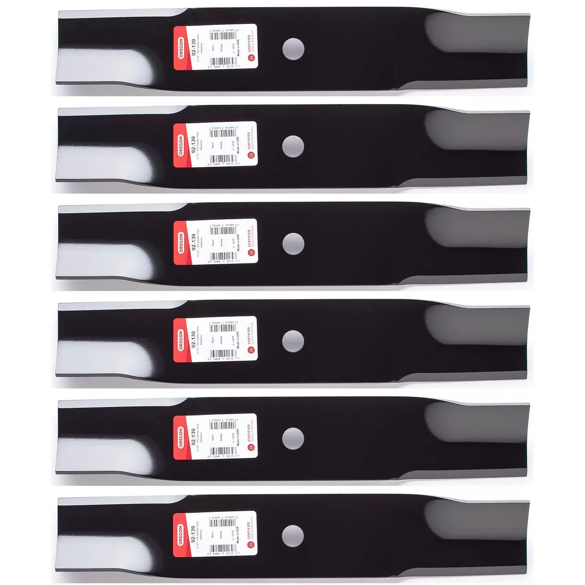 6PK Oregon 92-139 High Lift Blades for 48 Cub Cadet 742-04417, 942-04417