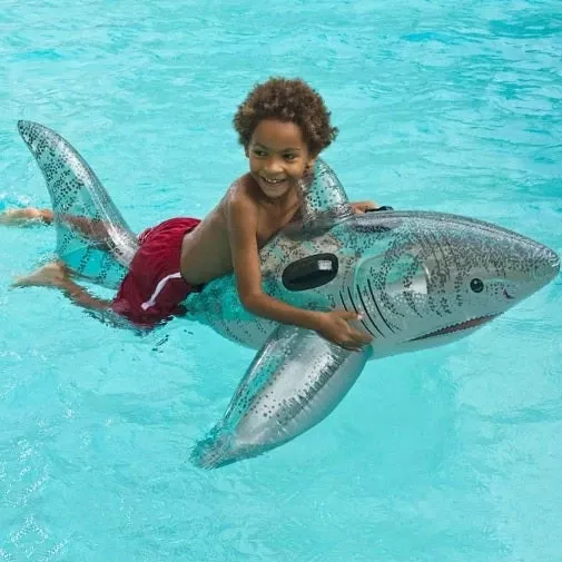 72″ Inflatable Shark Pool Ride-On