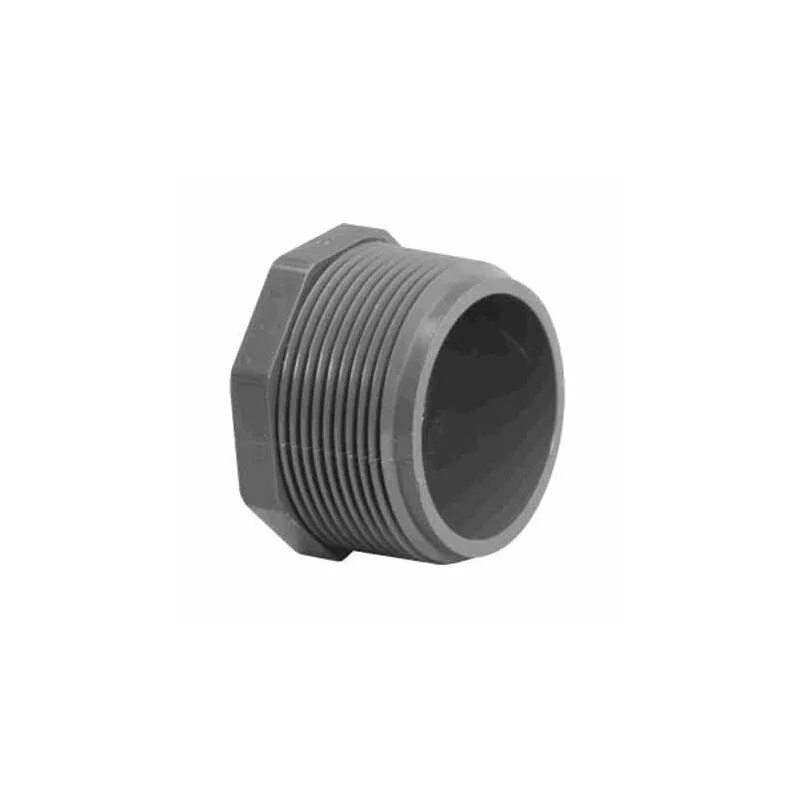 .75″ MPT PLUG SCHEDULE 80 GRAY