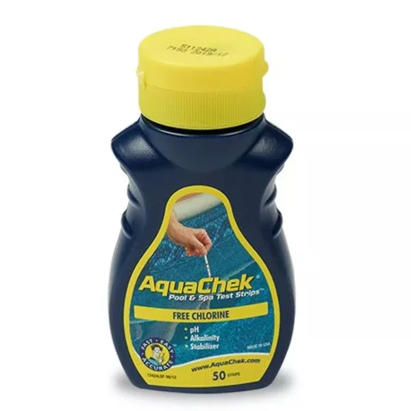 AquaChek Yellow 4-in-1 Chlorine Test Strips (50-Pack)