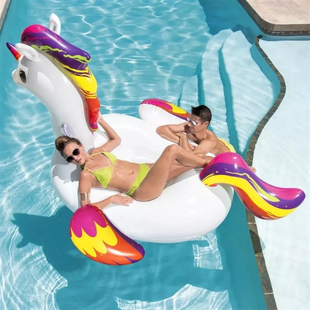 BWT Supersized Fantasy Unicorn Inflatable Pool Ride-On Float By Bestway
