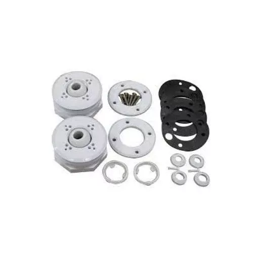 Carvin/Jacuzzi Return Jet Fitting Assembly (2-Pack) - For Inground Pools (White)