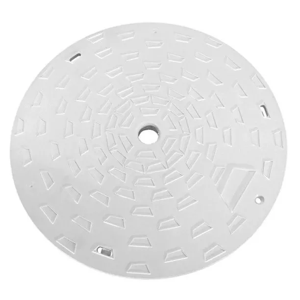 Carvin/Jacuzzi Round Skimmer Top Cover 43105402R – White Cover for WF Skimmers