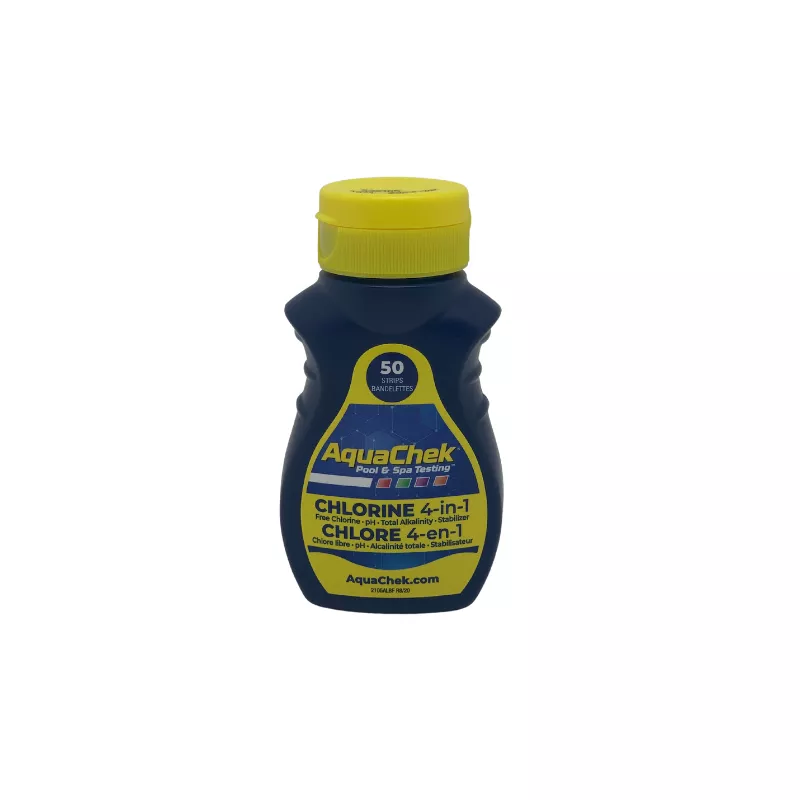 Chlorine Test Strips – 4 in 1 – 50 Strips