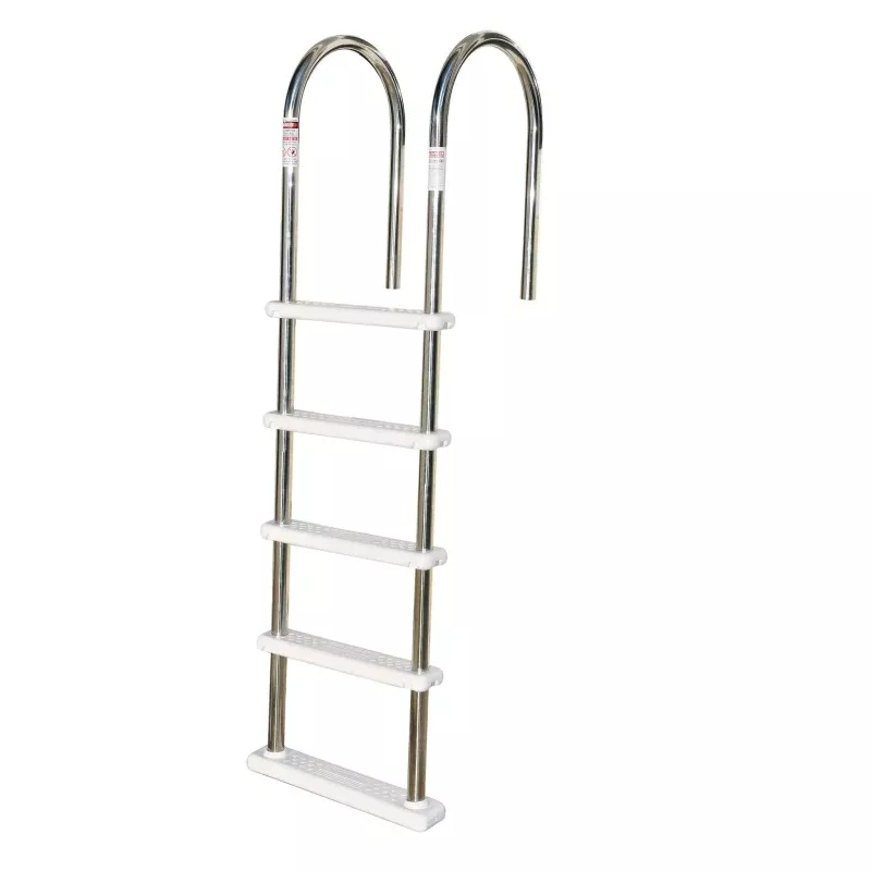 Hydrotools Stainless Steel Above Ground Pool Ladder | Deck Mount | 72"