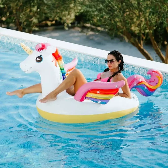 Intex Inflatable Enchanted Unicorn Ride-On Pool Float