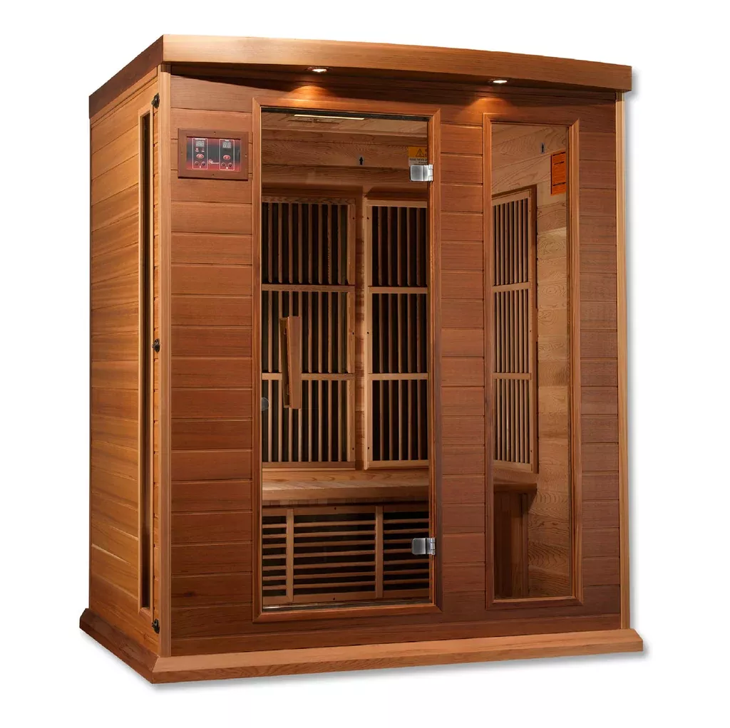 Maxxus 3 Person FAR Infrared Low EMF Sauna - Canadian Cedar
