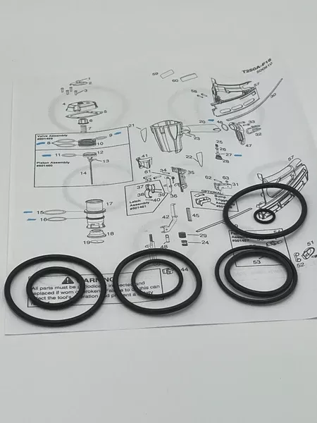 O-ring kit compatible for Paslode T250A-F16
