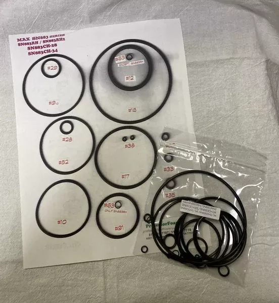 O-Ring kit compatible for SN883RH SN883RH2 SN883CH /28SN883CH- /34