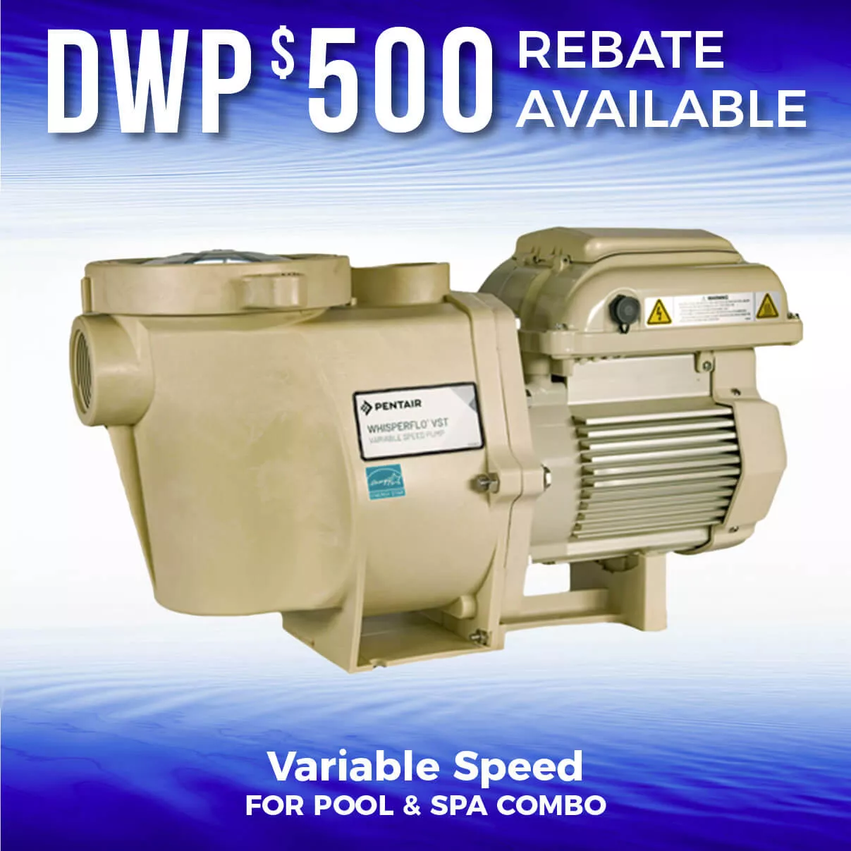 Pentair 011533 WhisperFlo VST Variable Speed Pump with Bundle
