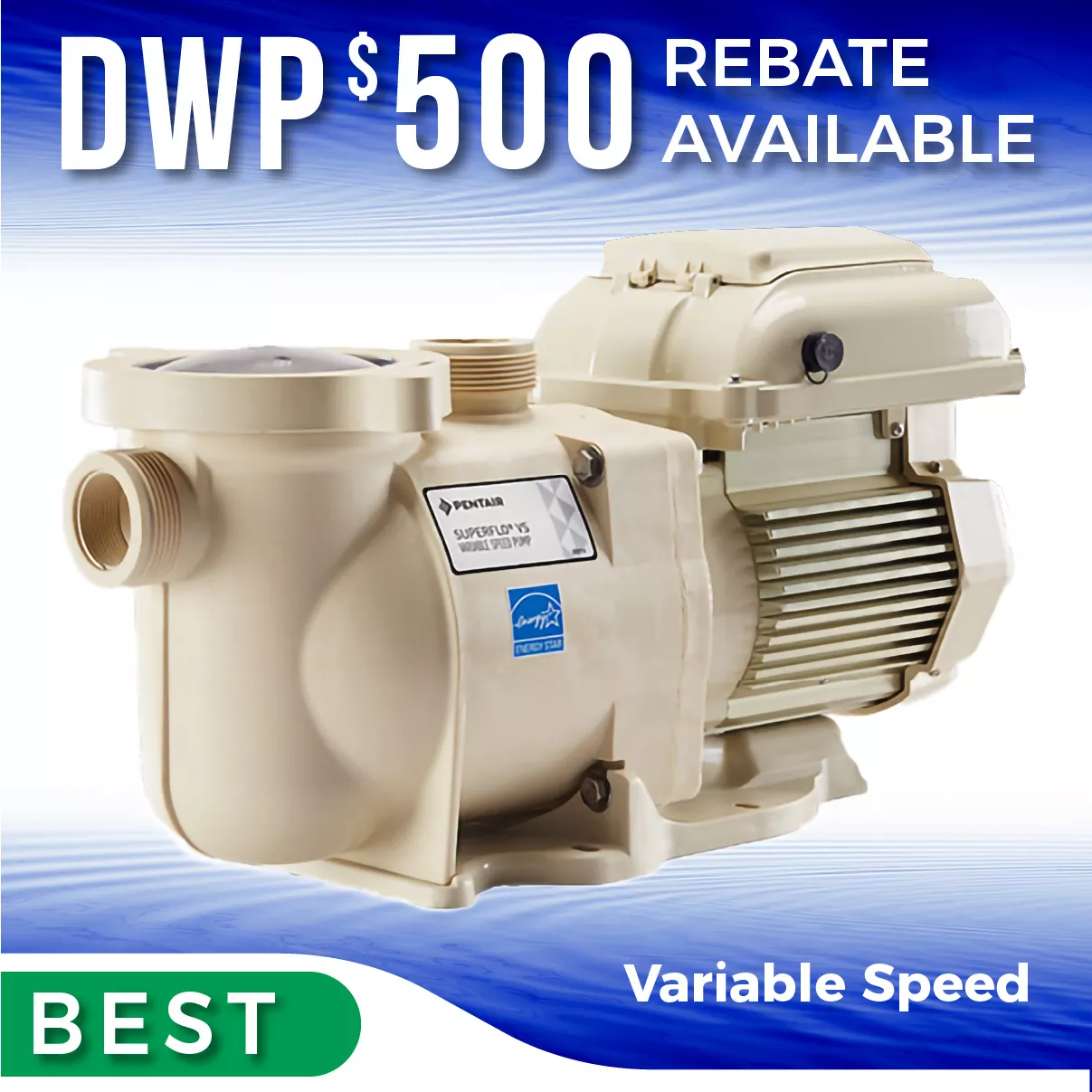 Pentair 342002 SuperFlo High Performance Single Speed Pool Pump, 1.5 Horsepower, 115/230 Volt, 1 Phase