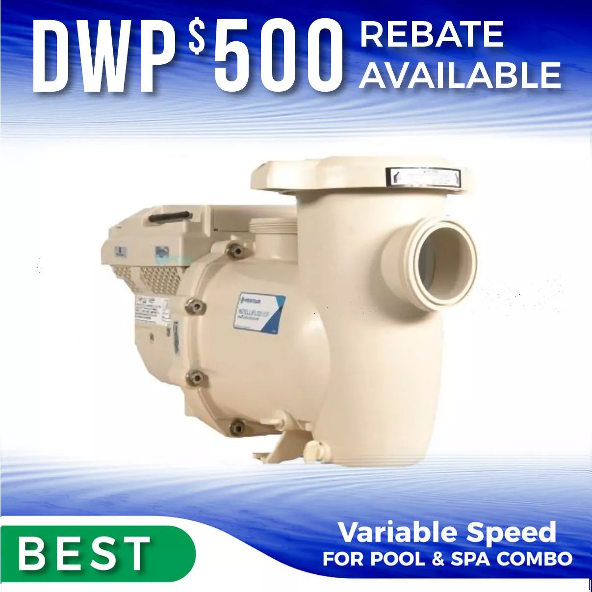 Pentair EC-011075 IntelliFlo 3 VSF Variable Speed 3 HP Pump Price Includes Free Installation, Delivery & Tax*