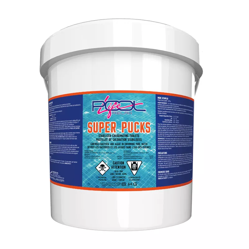 PL Super Pucks – Stabilized Chlorinating Tablets 6Kg