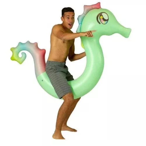 Pool Candy Ride-On Seahorse Pool Noodle – Floating Pool Rider