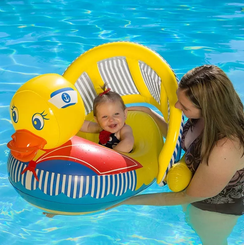 Poolmaster’s Inflatable Duck Baby Rider Pool Float
