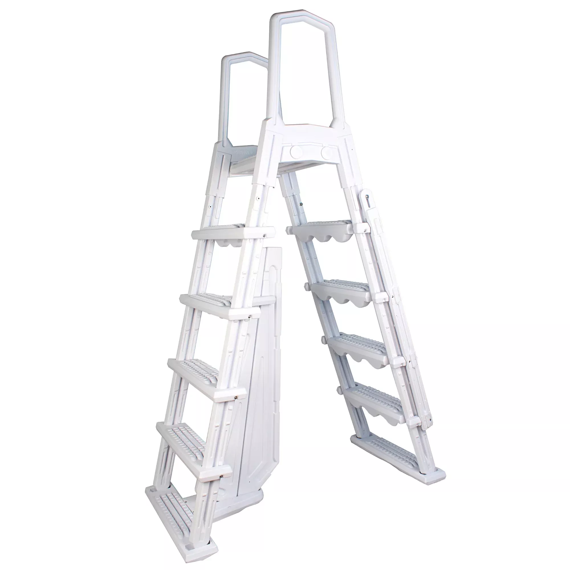 Premium A-Frame Ladder | 48–54" Above Ground Pools | Flip-Up Ladder