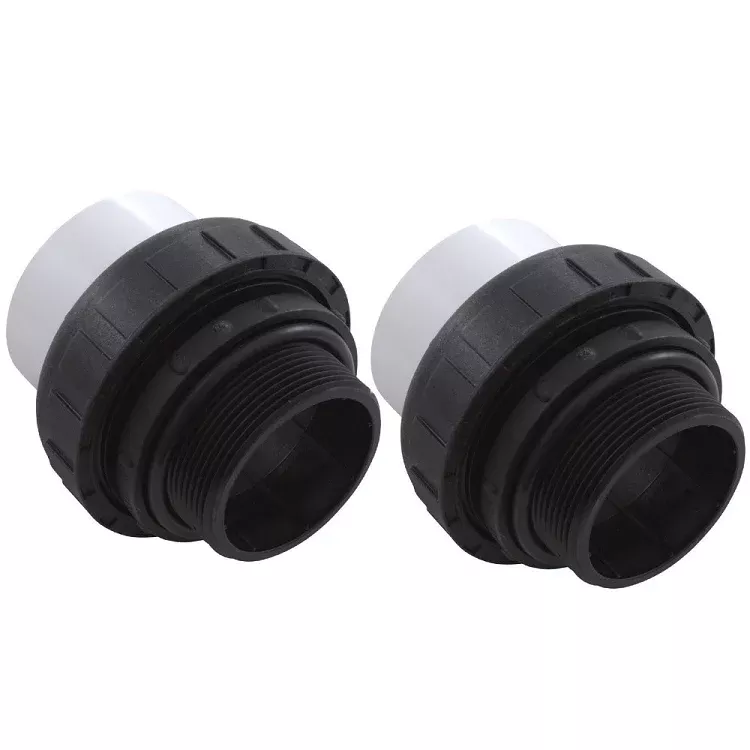 Pump Unions for WhisperFlo - Threaded 2" w/O-Rings (2 Union Sets)