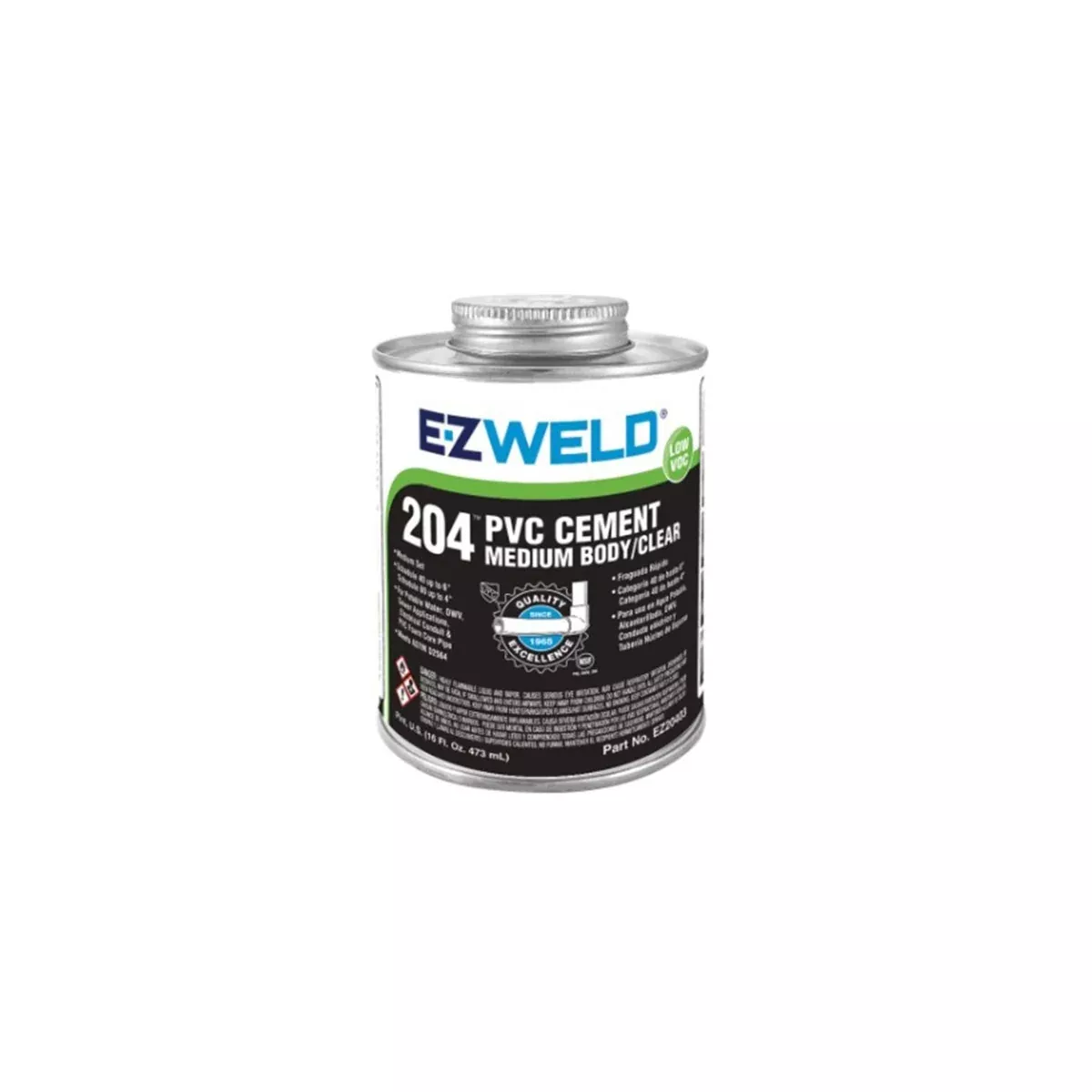 PVC Cement Medium Body/Clear 1qt