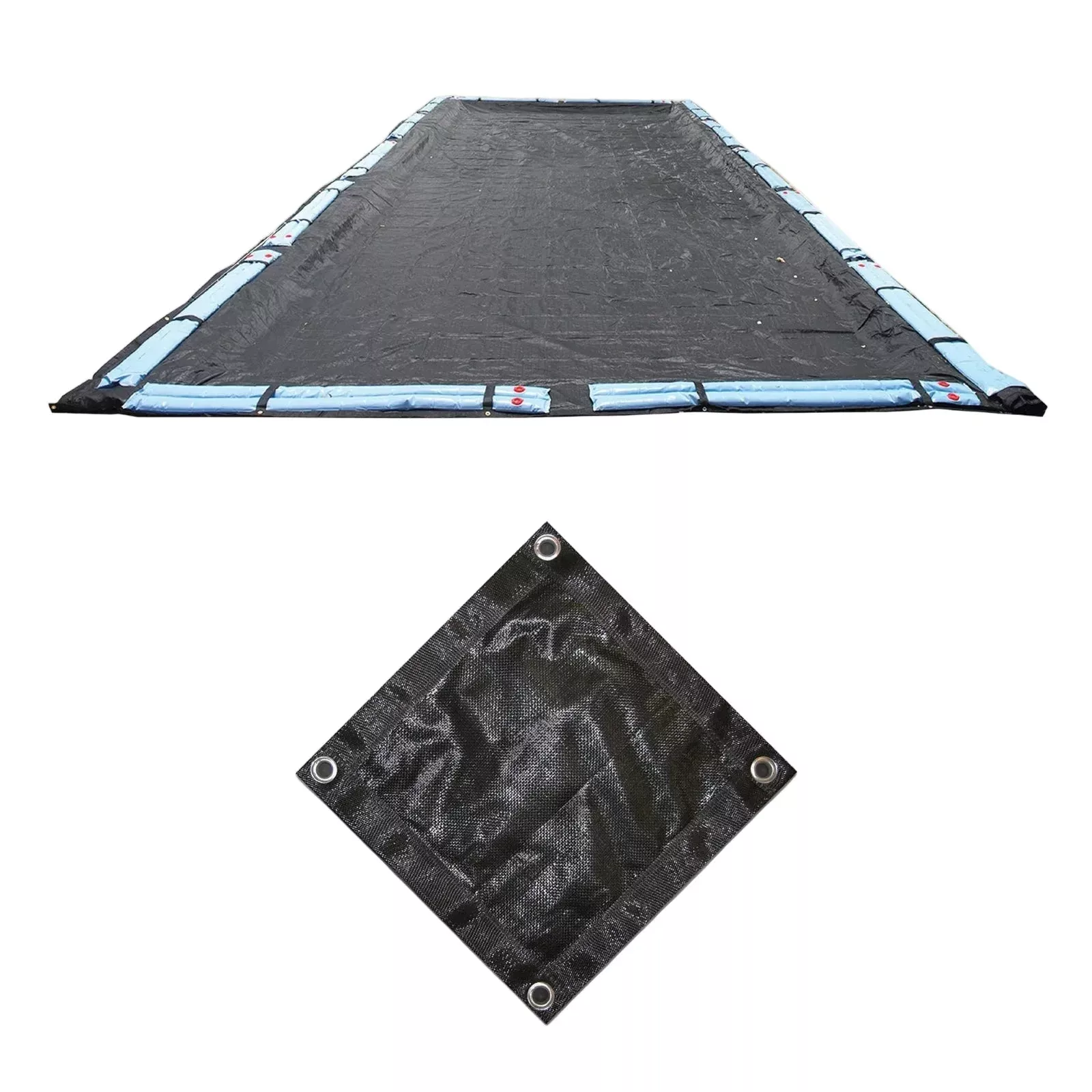 Rectangular Rugged Mesh In Ground Pool Winter Cover