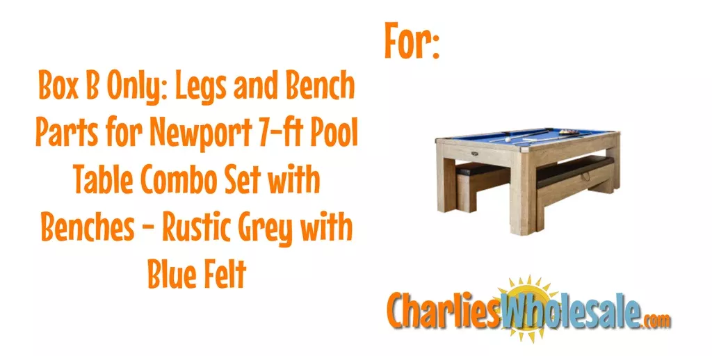 Replacement Part BG50374B Box B: Legs and Bench Parts
