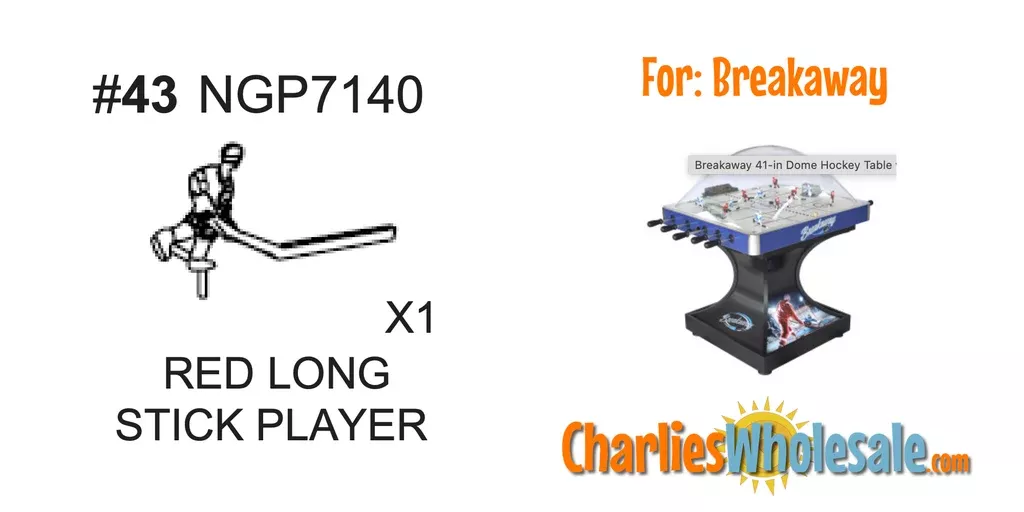 Replacement Part NGP7140 Red Long Stick Player
