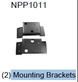 Replacement Part NPP1011: NPP1011L and NPP1011R Left and Right Mounting Brackets