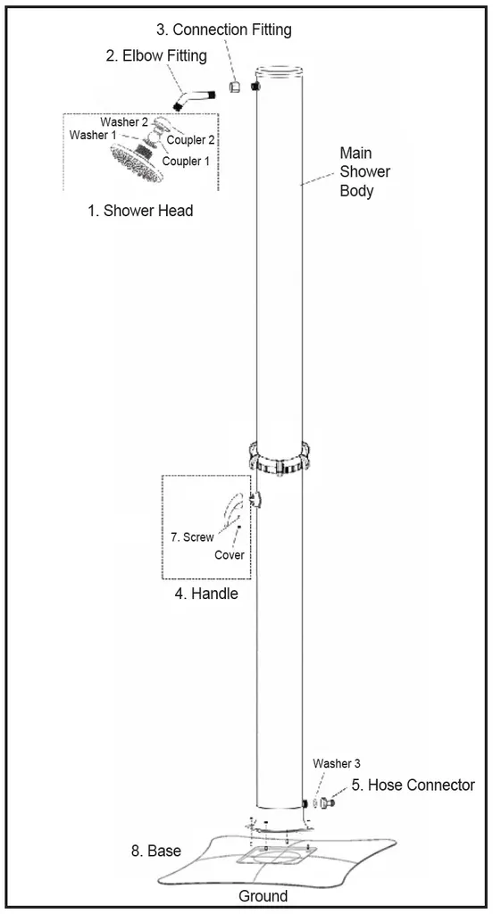 Replacement Part NUP1004 Part #5 Hose Connector