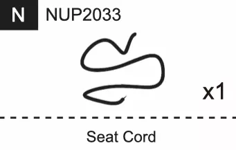 Replacement Part NUP2033 Seat Cord