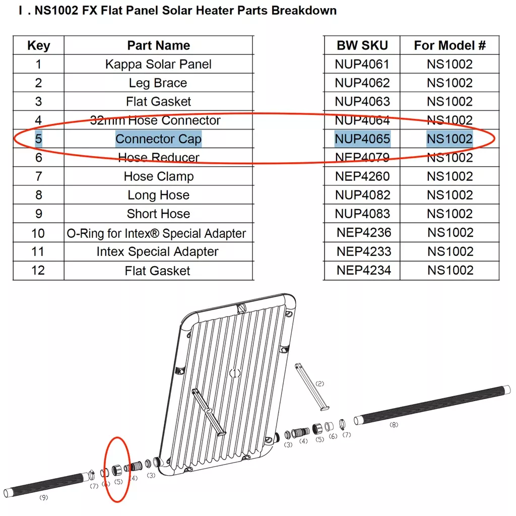Replacement Part NUP4065 Connector Cap