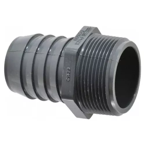 Schedule 40 PVC Male Adapter - 1.5" Insert x MPT (Grey)
