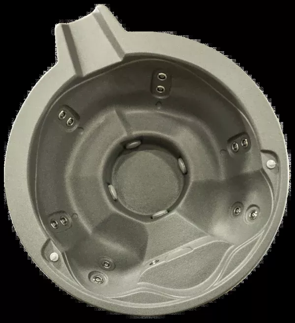 Spillover Open Seating - Plumbed, 12 Jet, 2 Pump White