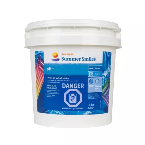 Summer Smiles pH- 3kg / 8kg – pH & Alkalinity Decreaser