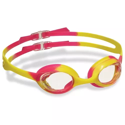Swimline Nova Gummy Youth Goggles – Pink + Yellow
