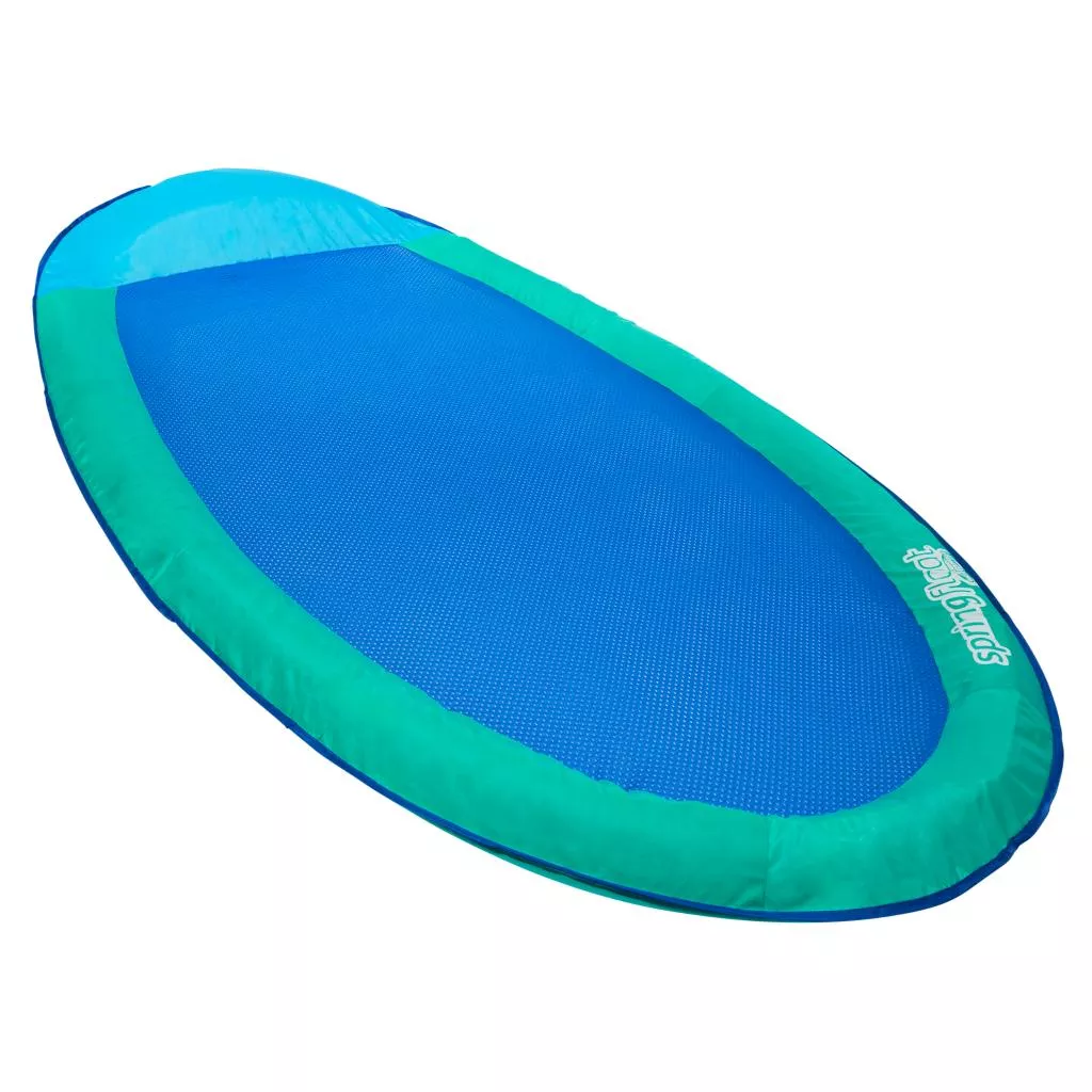 SwimWays Spring Float Premium Blue Lounge Chair