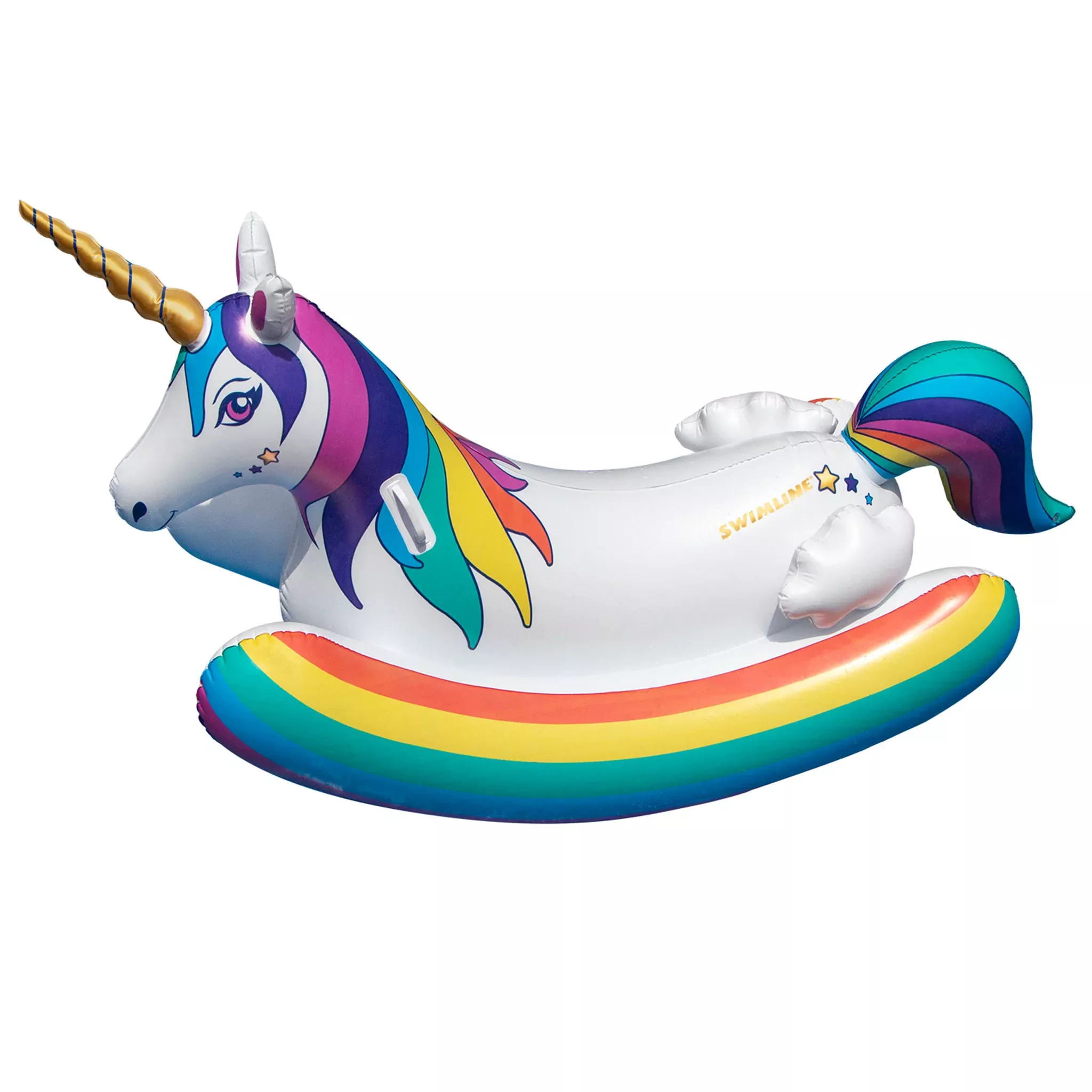 Unicorn Rocker Pool Float | 86" x 36" | Rocking Ride-On | 1-2 Riders