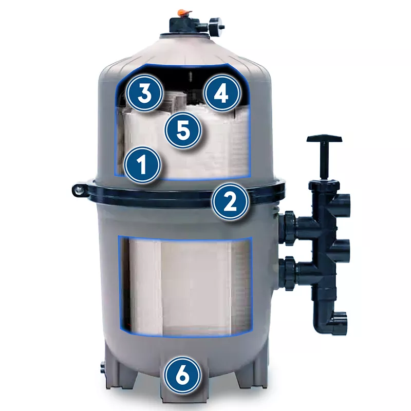 Universal DE Pool Filter Full Rebuild Kit W3DE7220