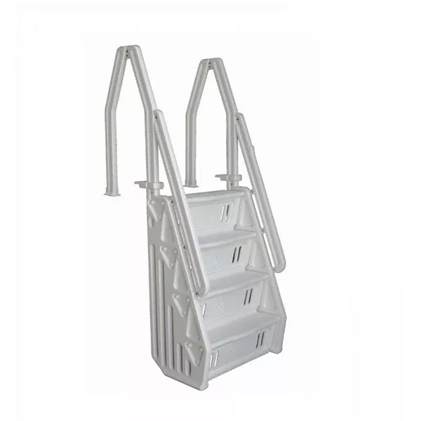 Vinyl Works Deluxe 32 Inch In-Pool Step for Above Ground Pools in White